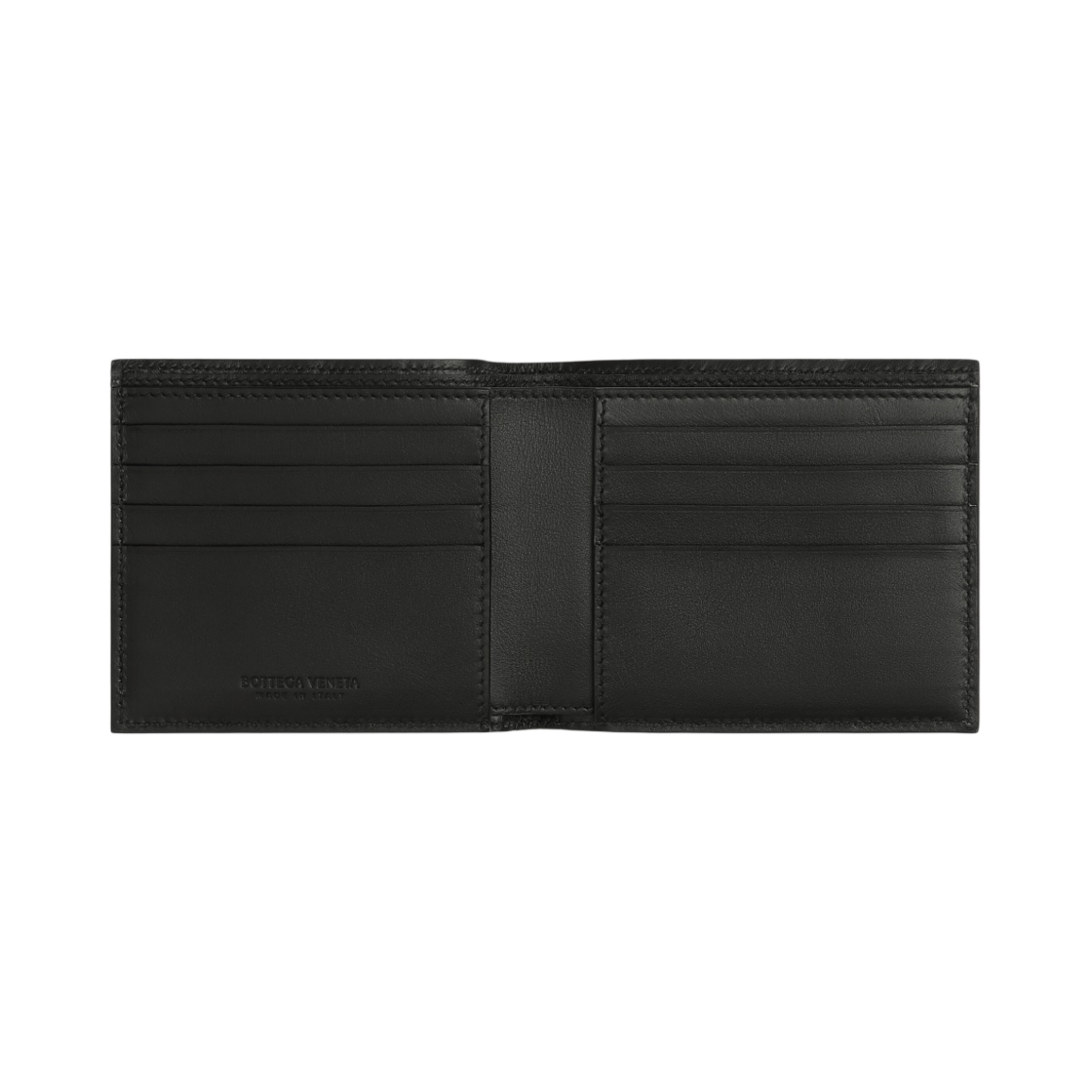 보테가 베네타 익스테리어 포켓 반지갑 블랙(Bottega Veneta Bi-Fold Wallet with Exterior Pocket Black) - 2