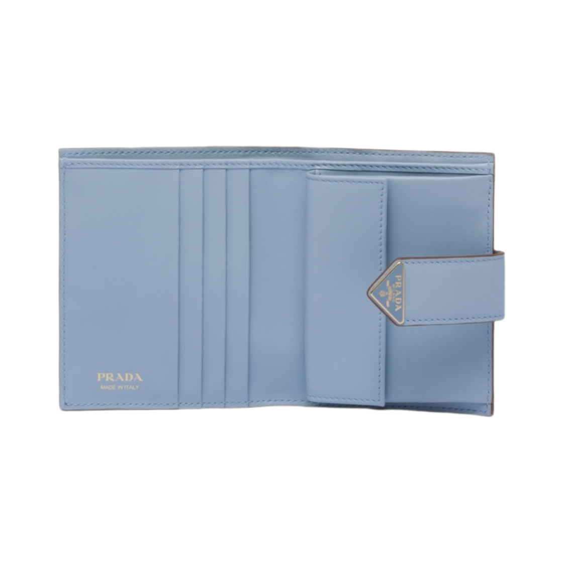 프라다 스몰 사피아노 레더 월렛 샌드 라이트 블루(Prada Small Saffiano Leather Wallet Sand Light Blue) - 2
