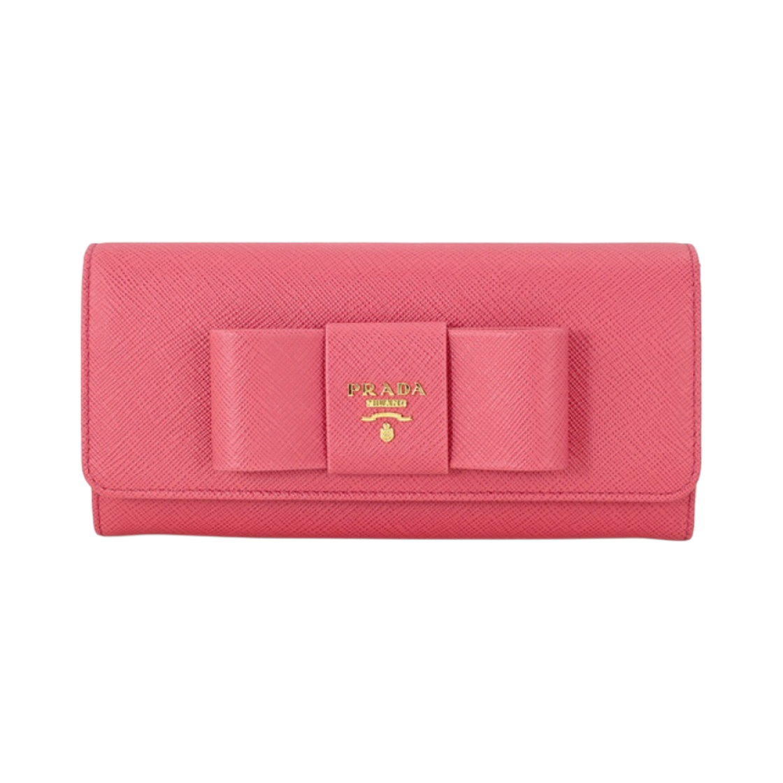 프라다 라지 사피아노 레더 피오코 지갑 피오니 핑크(Prada Large Saffiano Leather Fiocco Wallet Peony Pink) - 1