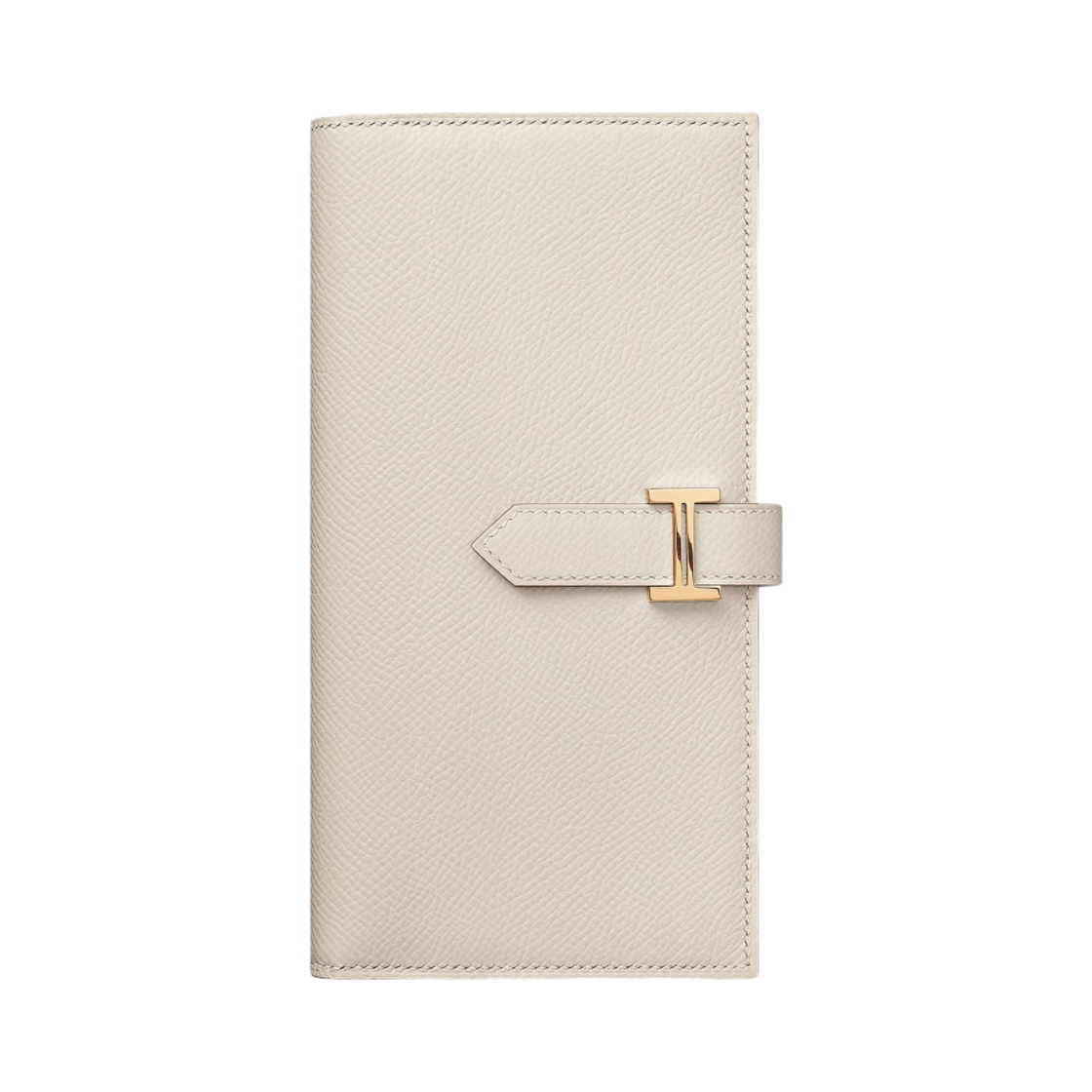 H039785CC10 Hermes Bearn Wallet Epsom & Gold Craie