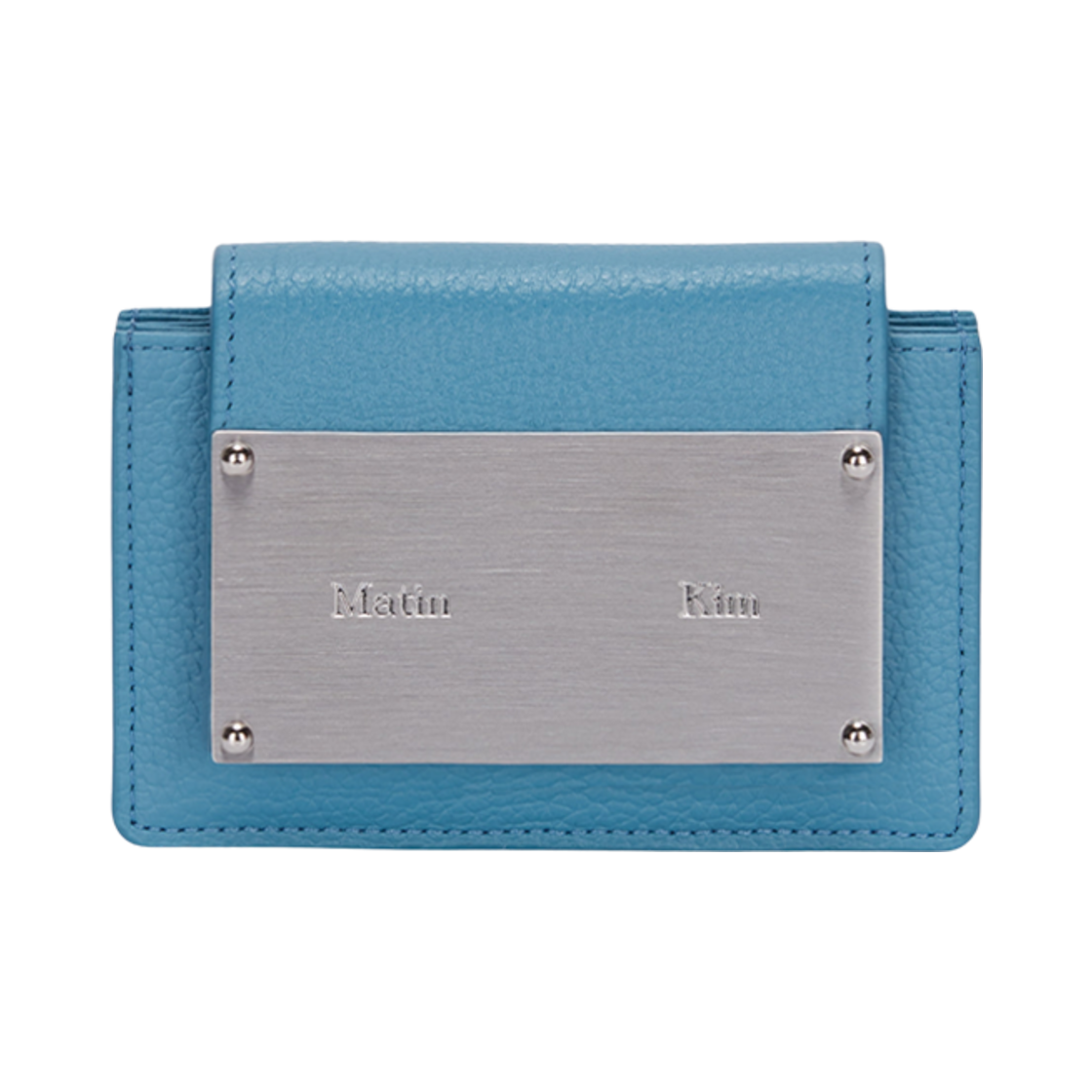 마뗑킴 아코디언 지갑 블루