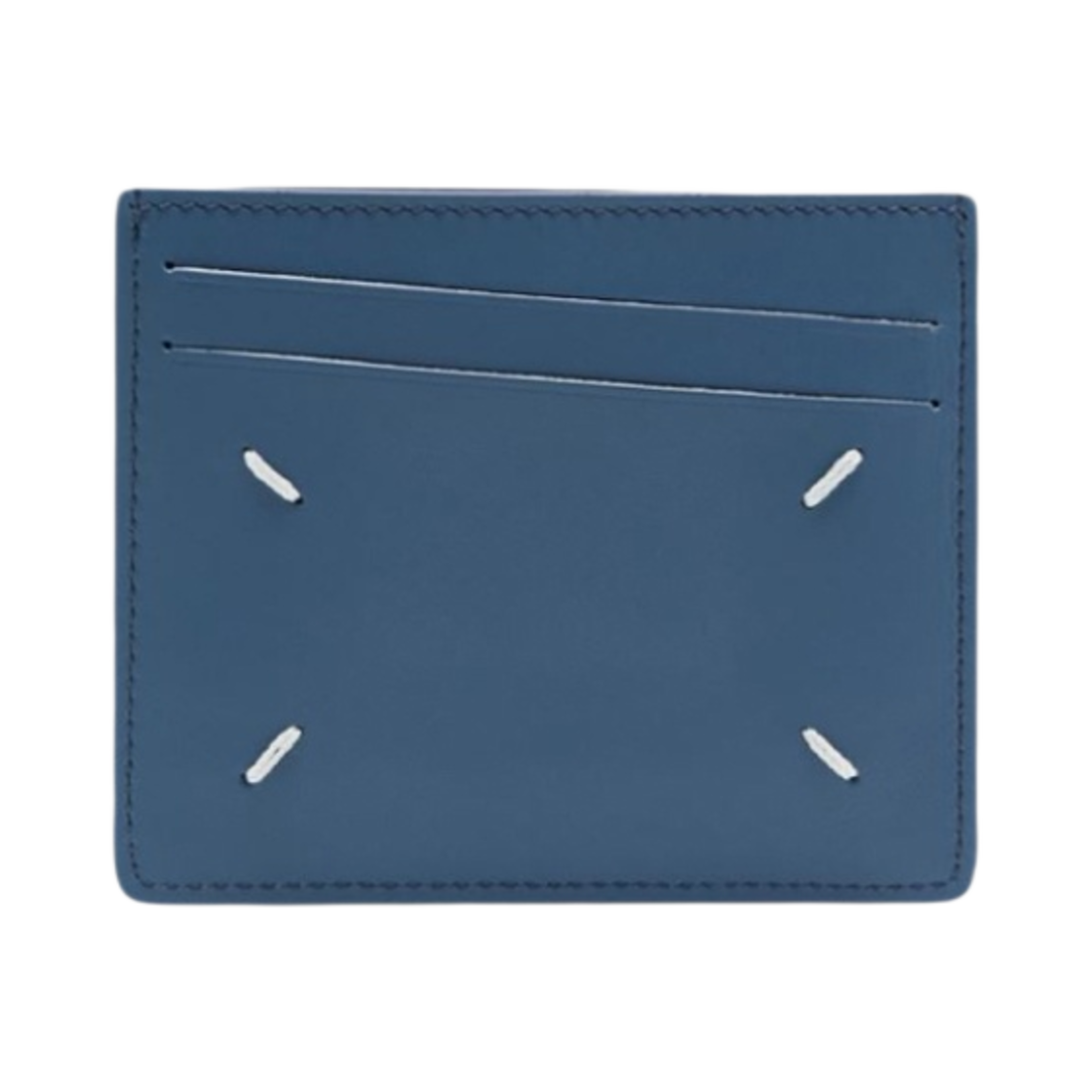 SA1VX0009P4745T6099 Maison Margiela Bovine Leather Card Holder Blue