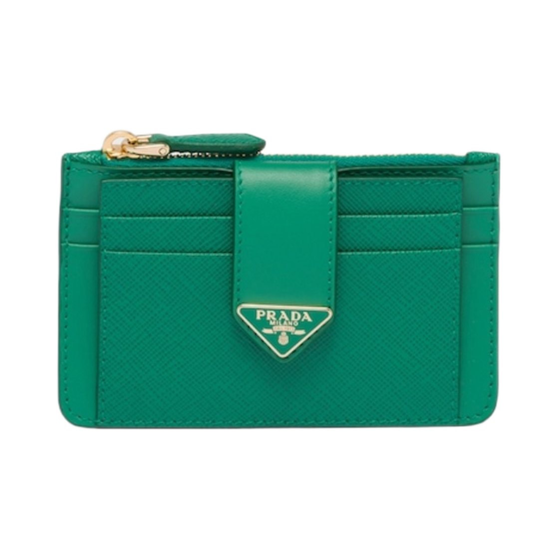 프라다 사피아노 레더 카드 홀더 망고(Prada Saffiano Leather Card Holder Mango) - 1