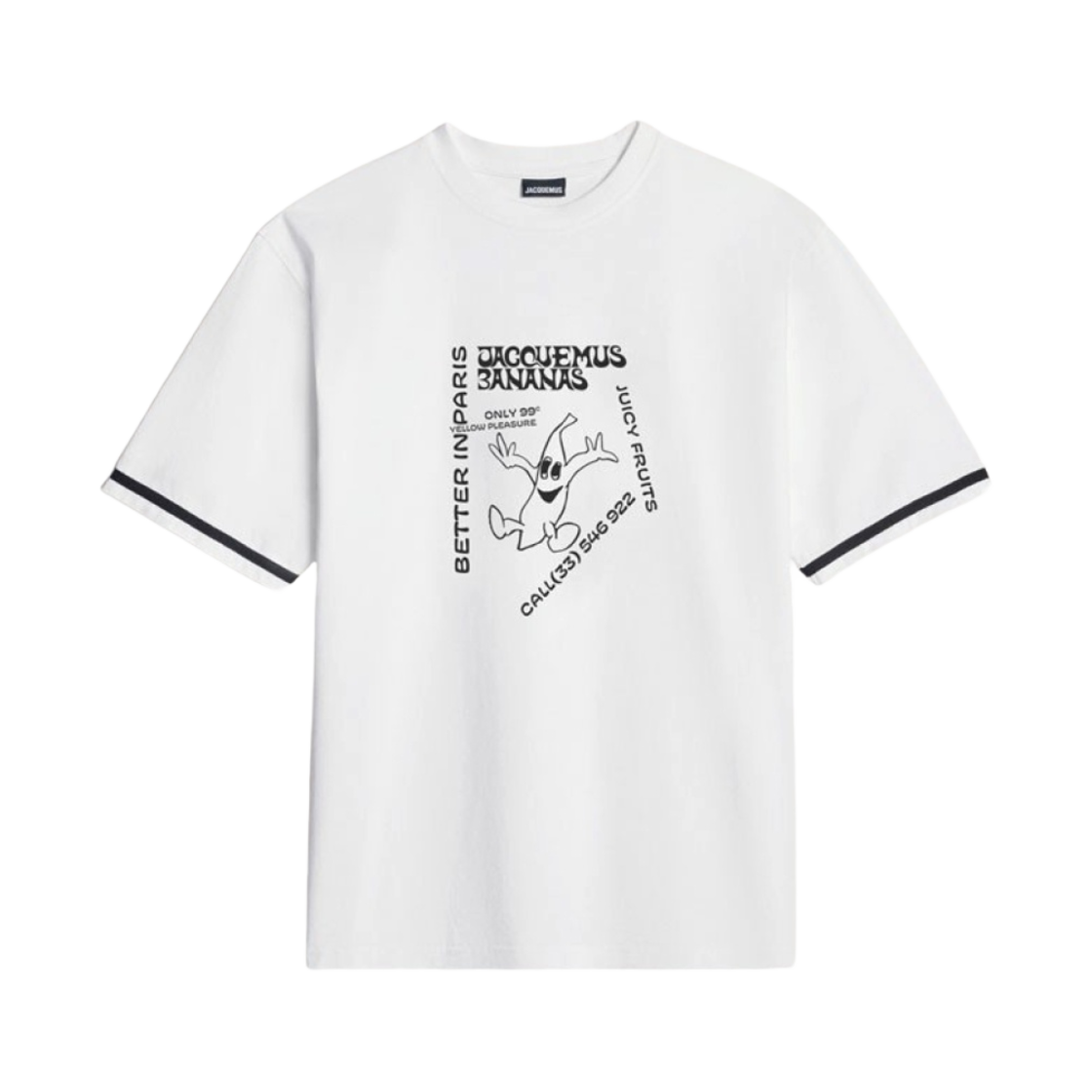 자크뮈스 르 티셔츠 프린트 바나나 화이트(Jacquemus Le T-Shirt Print Banana White) - 1