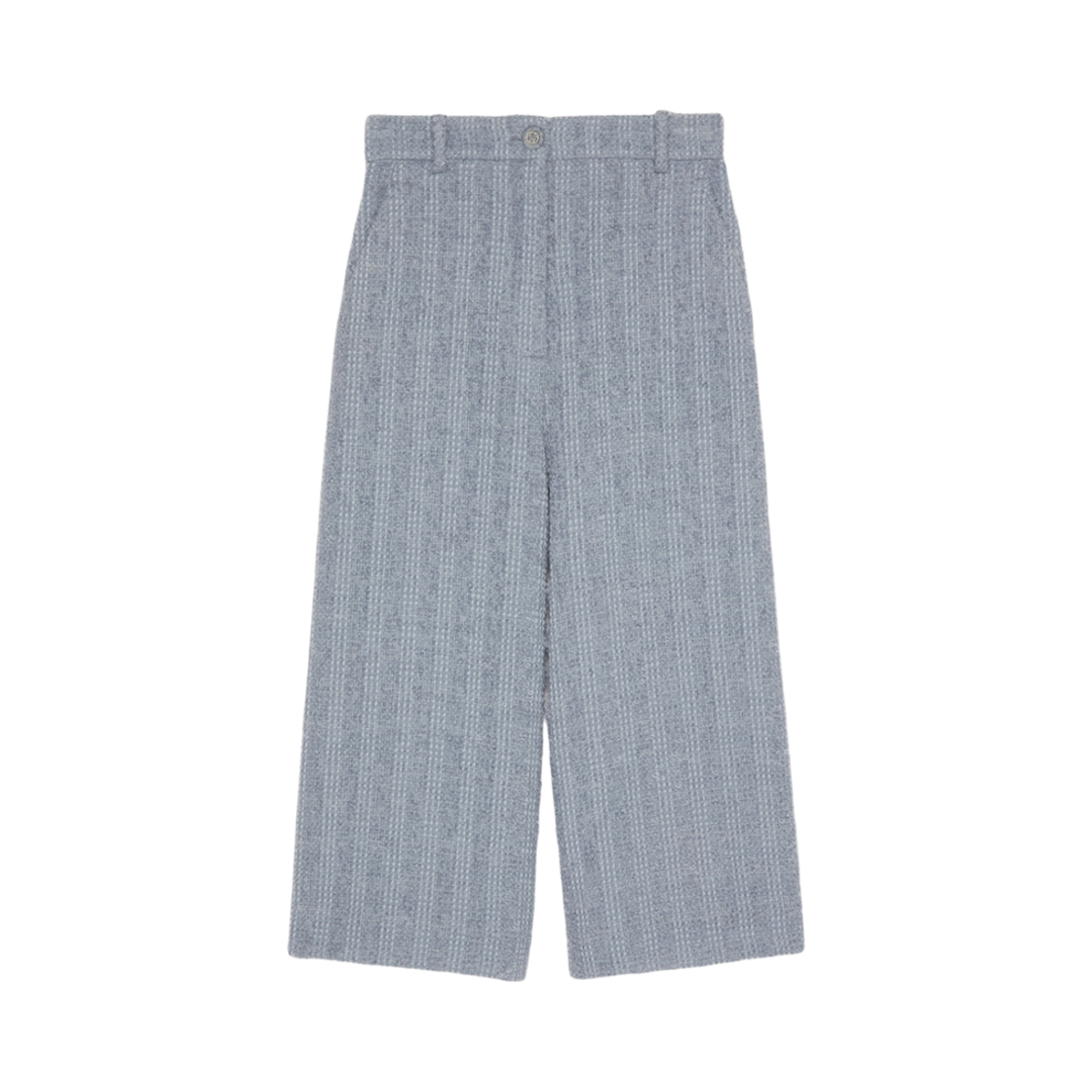 776556-ZAPE2-4622 (W) Gucci Wool Tweed Trousers Light Blue