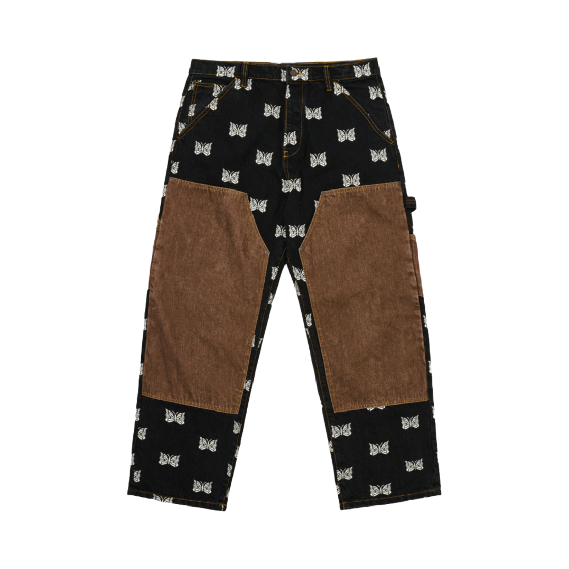 팔라스 x 니들스 더블 니 팬츠 블랙 - 24FW(Palace x Needles Double Knee Pant Black - 24FW)