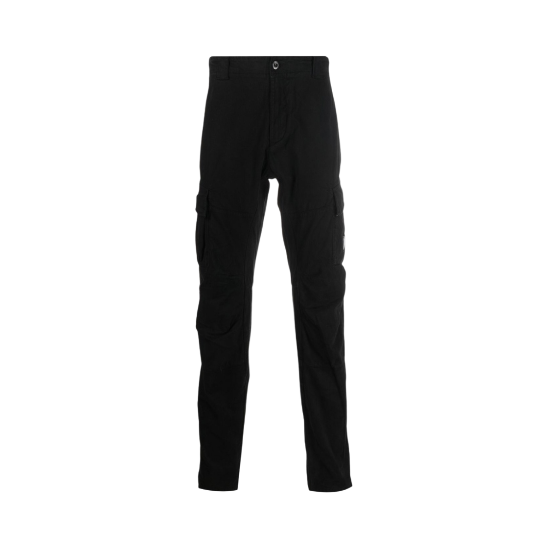 C.P. 컴퍼니 스트레치 사틴 카고 팬츠 어고노믹 핏 블랙 - 22FW(C.P. Company Stretch Sateen Cargo Pants Ergonomic Fit Black - 22FW)