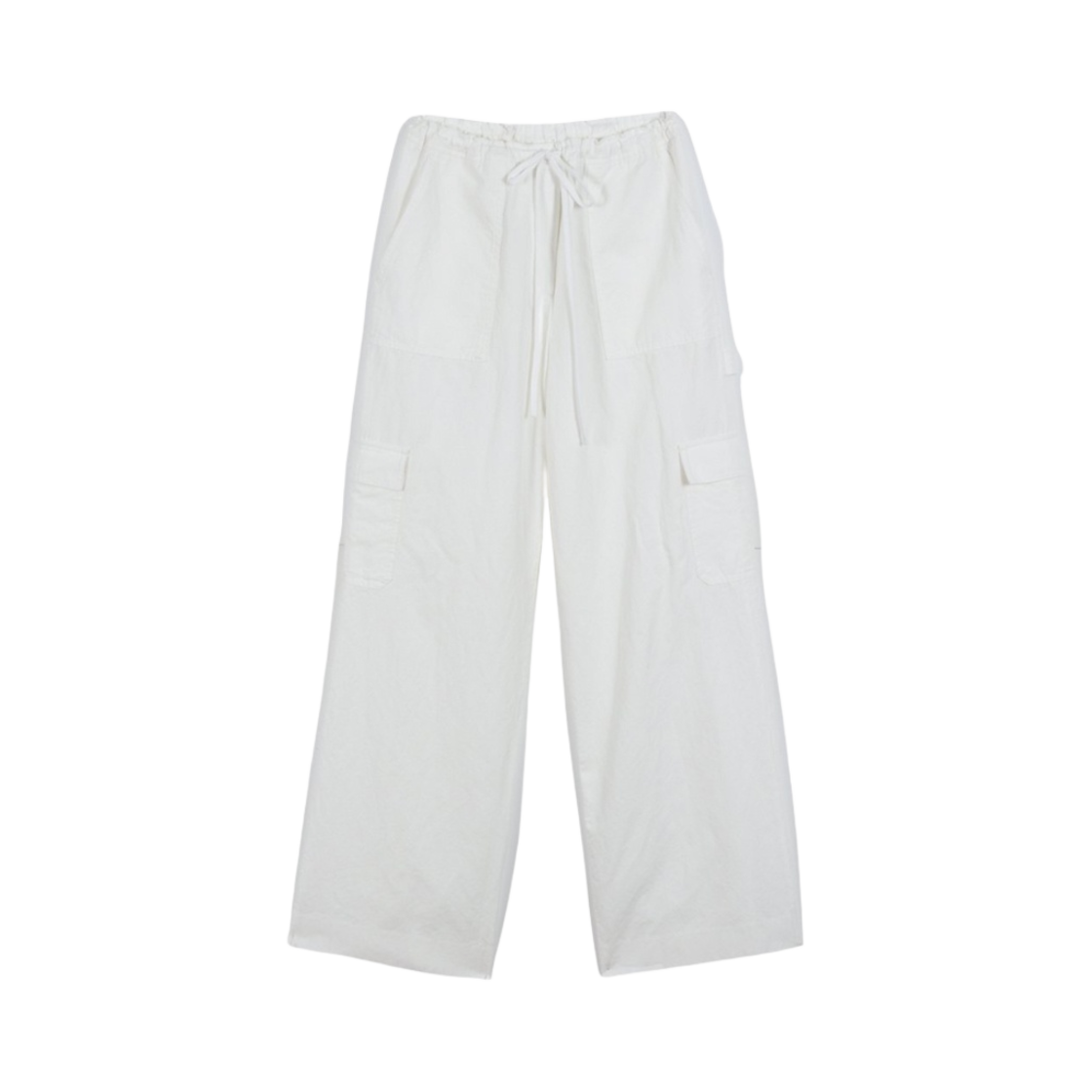 (W) 헤이그 린넨 워크 팬츠 화이트((W) Haag Linen Work Pants White)