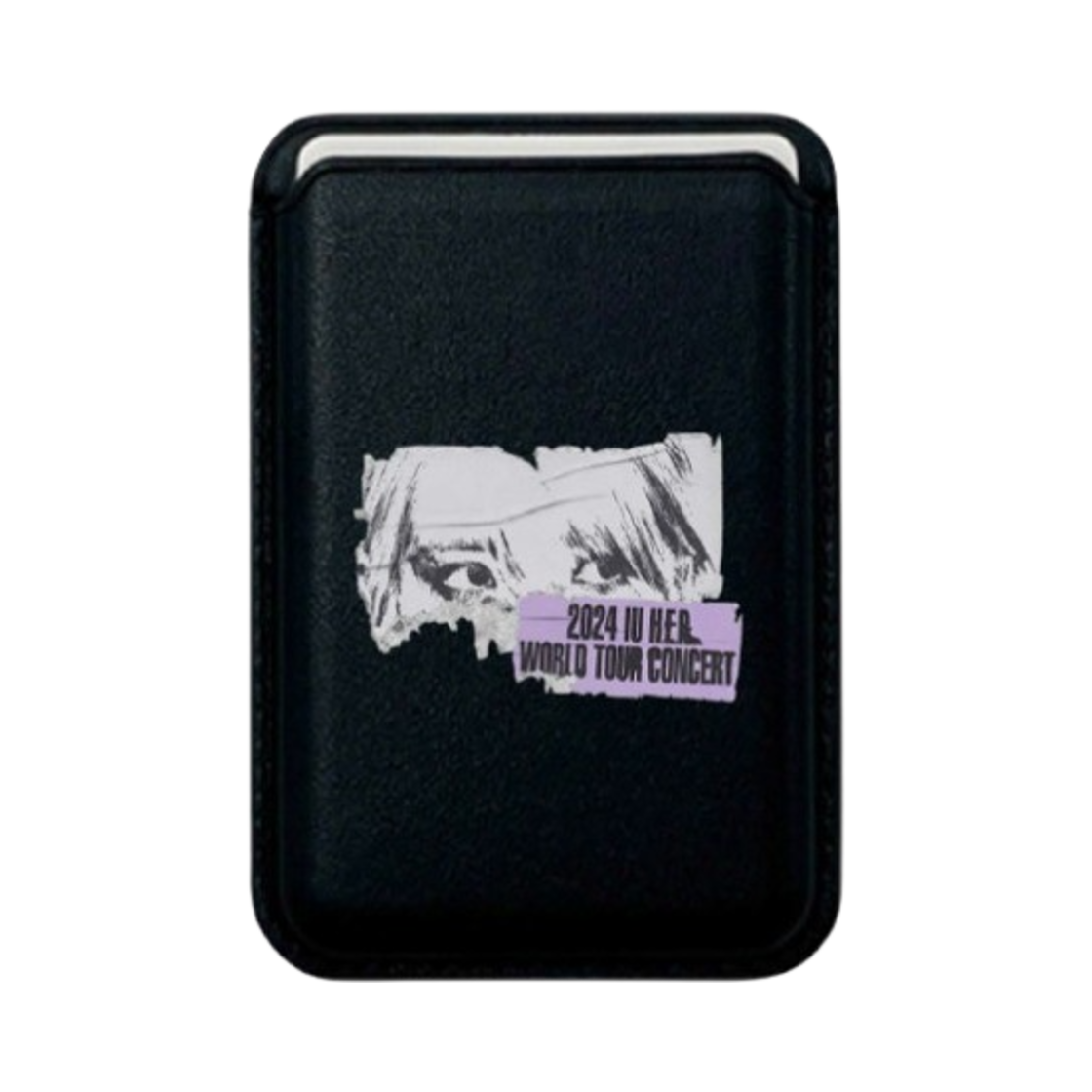 아이유 2024 아이유 H.E.R. 폰 카드 월렛 마그네틱 블랙(IU 2024 IU H.E.R. Phone Card Wallet Magnetic Black) - 1