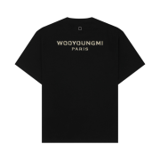 Wooyoungmi Gold Chrome Back Logo T-Shirt Black - 22FW