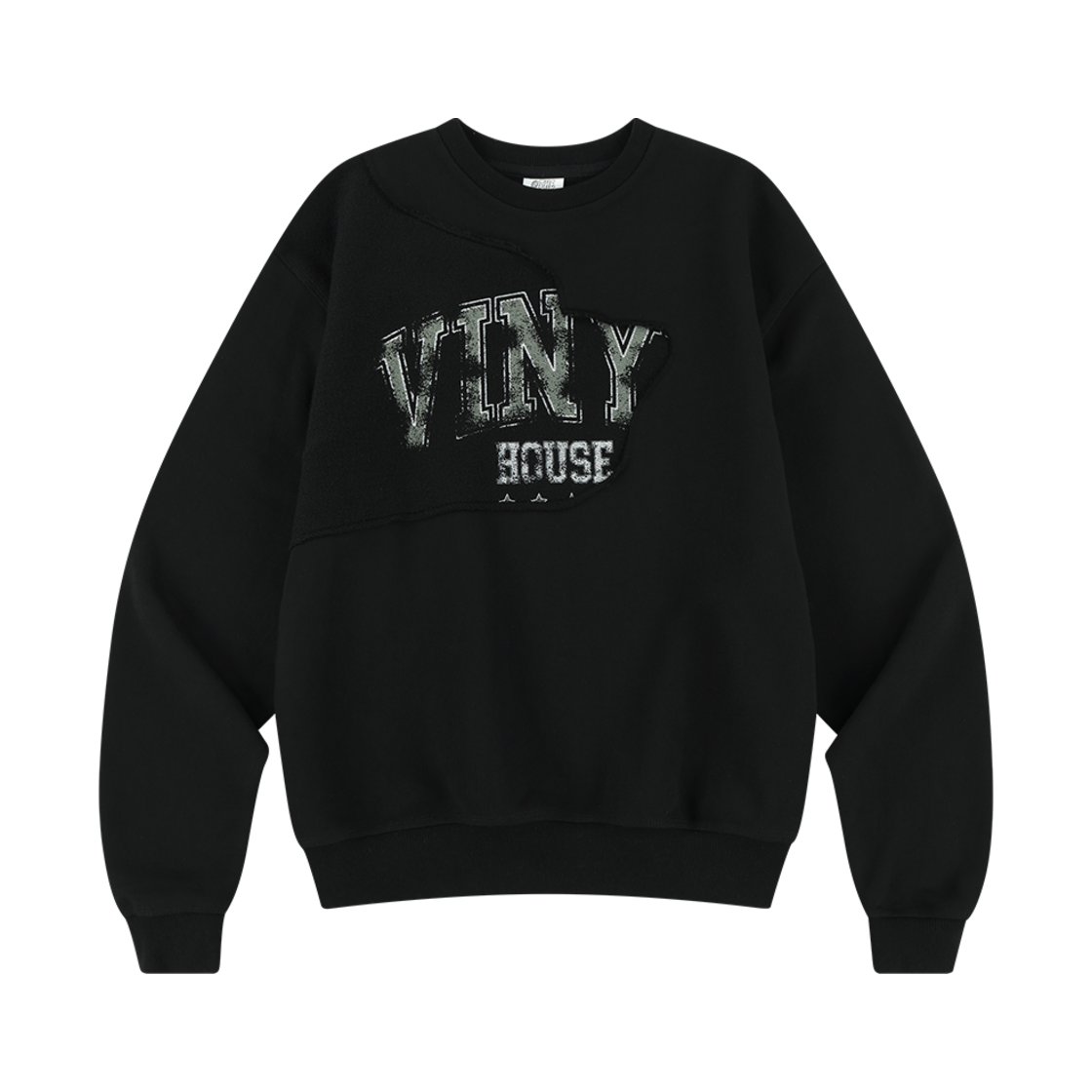더바이닐하우스 컷 오프 스웨트셔츠 블랙(Thevinylhouse Cut Off Sweatshirt Black)