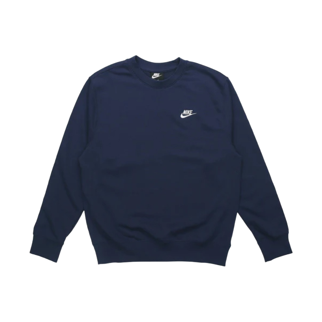나이키 NSW 클럽 프렌치 테리 크루 스웨트셔츠 네이비 - 아시아(Nike NSW Club French Terry Crew Sweatshirt Navy - Asia)