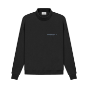 Essentials Pull-Over Mockneck Black - 21SS