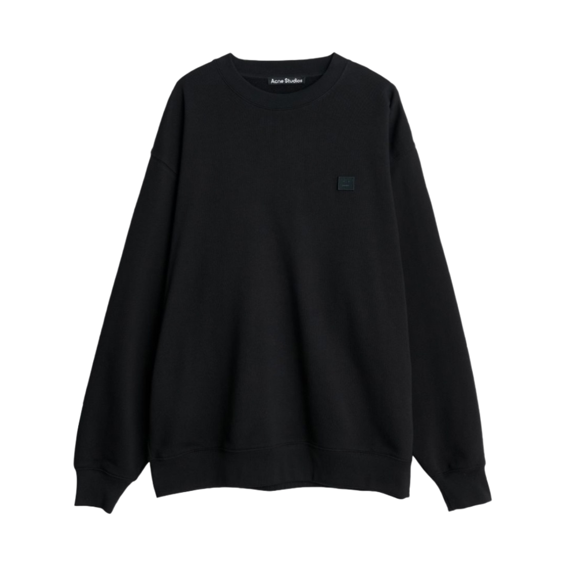 CI0010-900 Acne Studios Forba Face Crewneck Sweatshirt Black