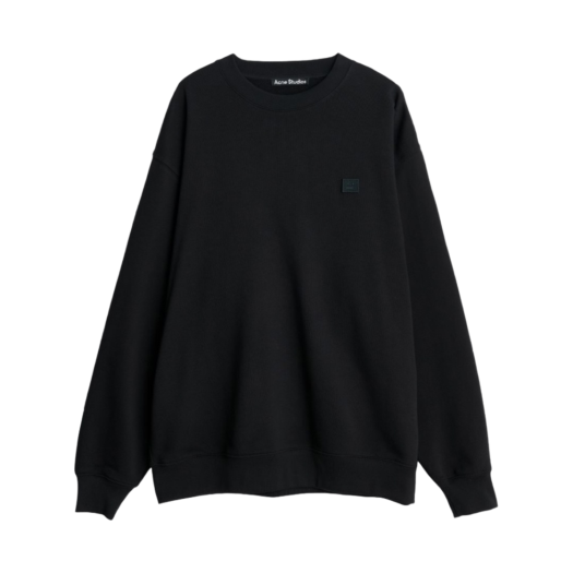 CI0010-900 Acne Studios Forba Face Crewneck Sweatshirt Black