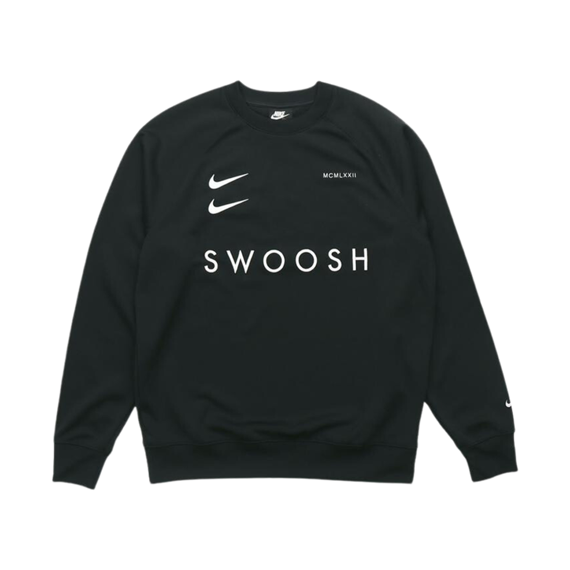 CJ4841-010 Nike NSW Swoosh Logo Crew Black White - Asia - 대표 이미지 #1