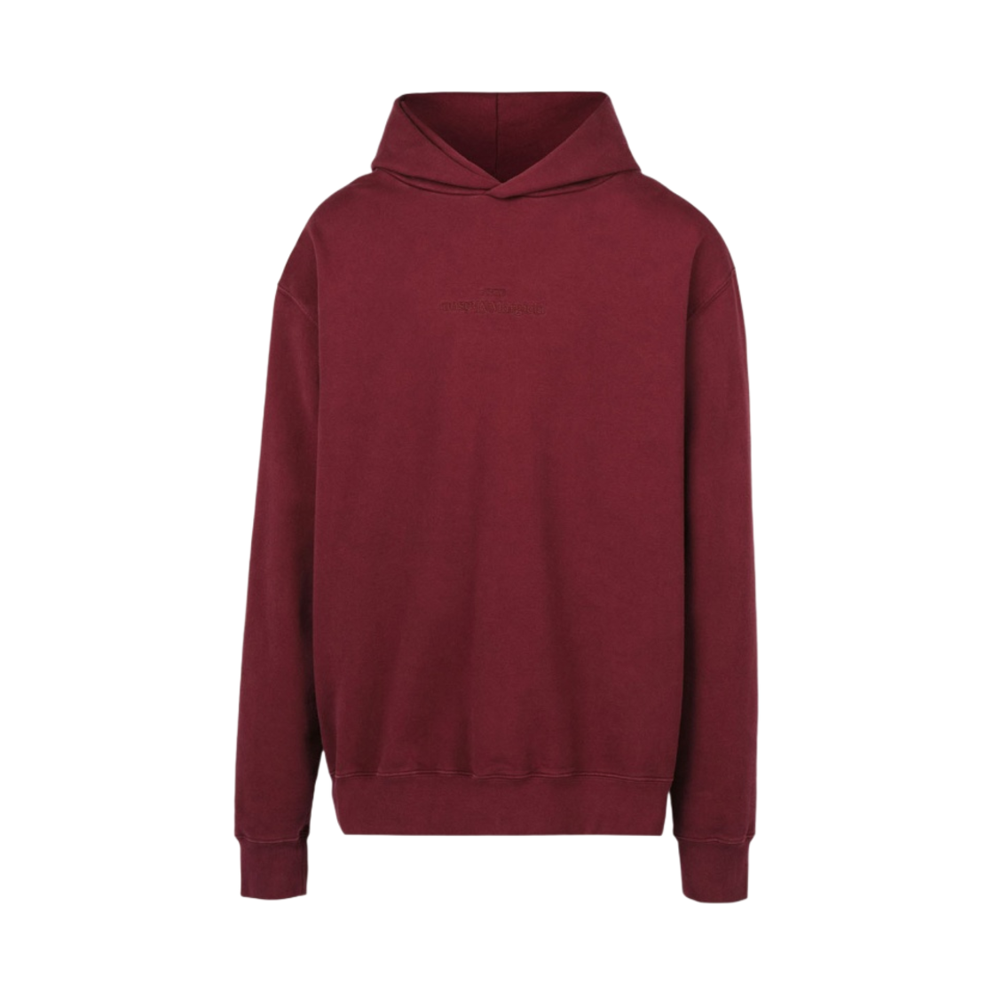 메종 마르지엘라 로고 후드 스웨트셔츠 보르도(Maison Margiela Logo Hooded Sweatshirt Bordeaux) - 1