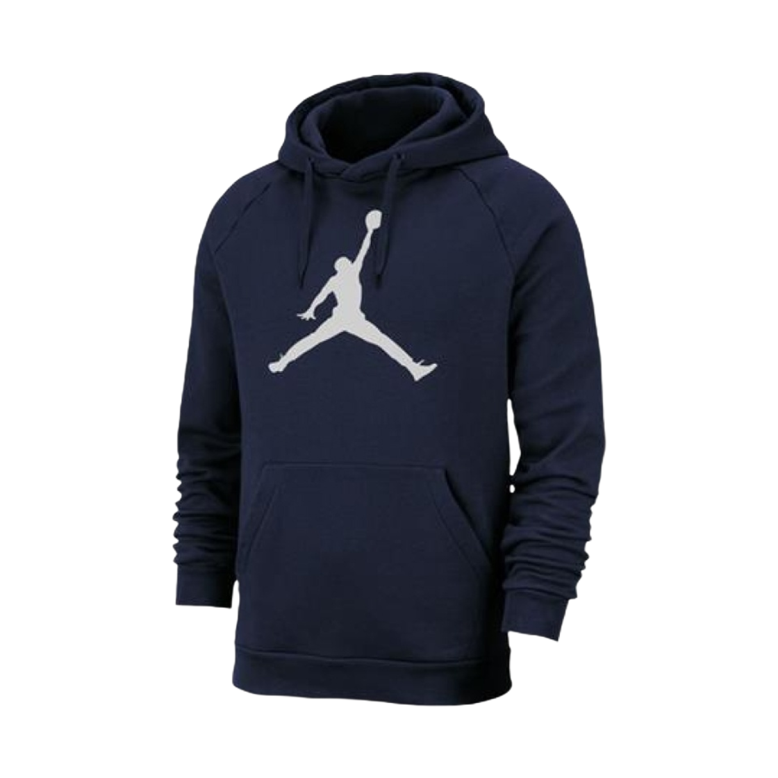 조던 점프맨 로고 플리스 풀오버 후드 네이비 화이트 - 아시아(Jordan Jumpman Logo Fleece Pullover Hoodie Navy White - Asia) - 1