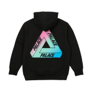 Palace Ombre Tri-Ferg Hood Black - 23SS