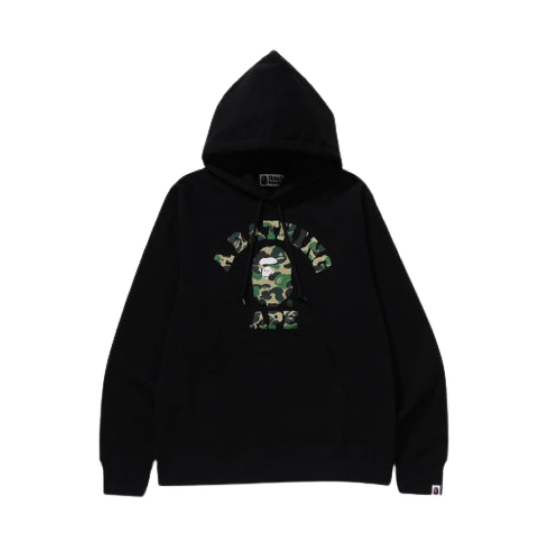 베이프 ABC 카모 컬리지 풀오버 후드 블랙(BAPE ABC Camo College Pullover Hoodie Black)