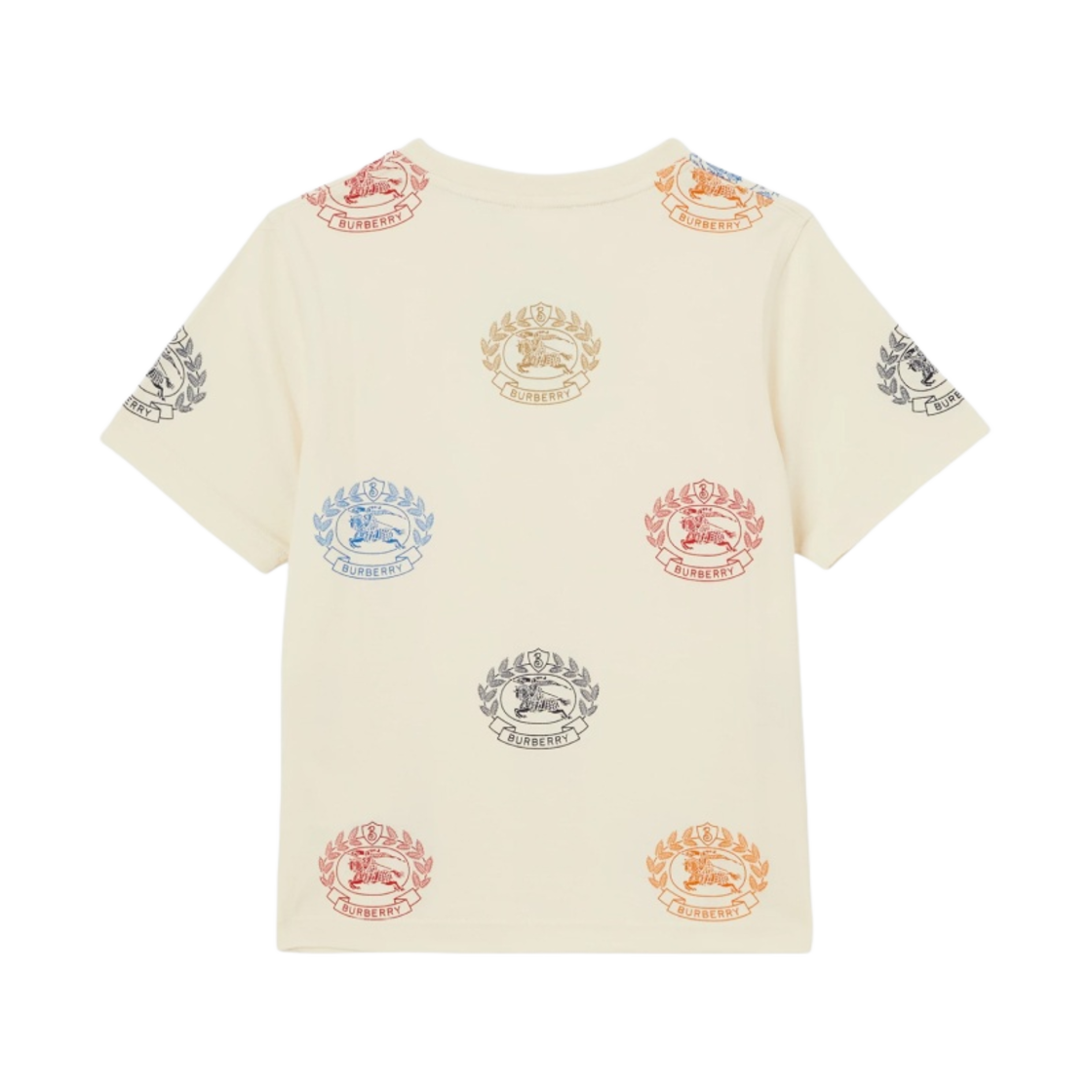 (키즈) 버버리 EKD 프린트 코튼 티셔츠 페일 크림((Kids) Burberry EKD Print Cotton T-Shirt Pale Cream) - 2
