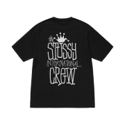 Stussy Crown International Pigment Dyed T-Shirt Black