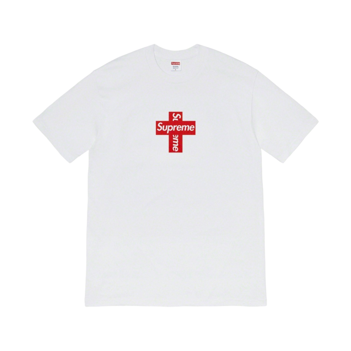 슈프림 크로스 박스로고 티셔츠 화이트 - 20FW