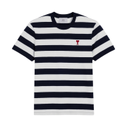 AMI de Coeur Striped T-Shirt Black White