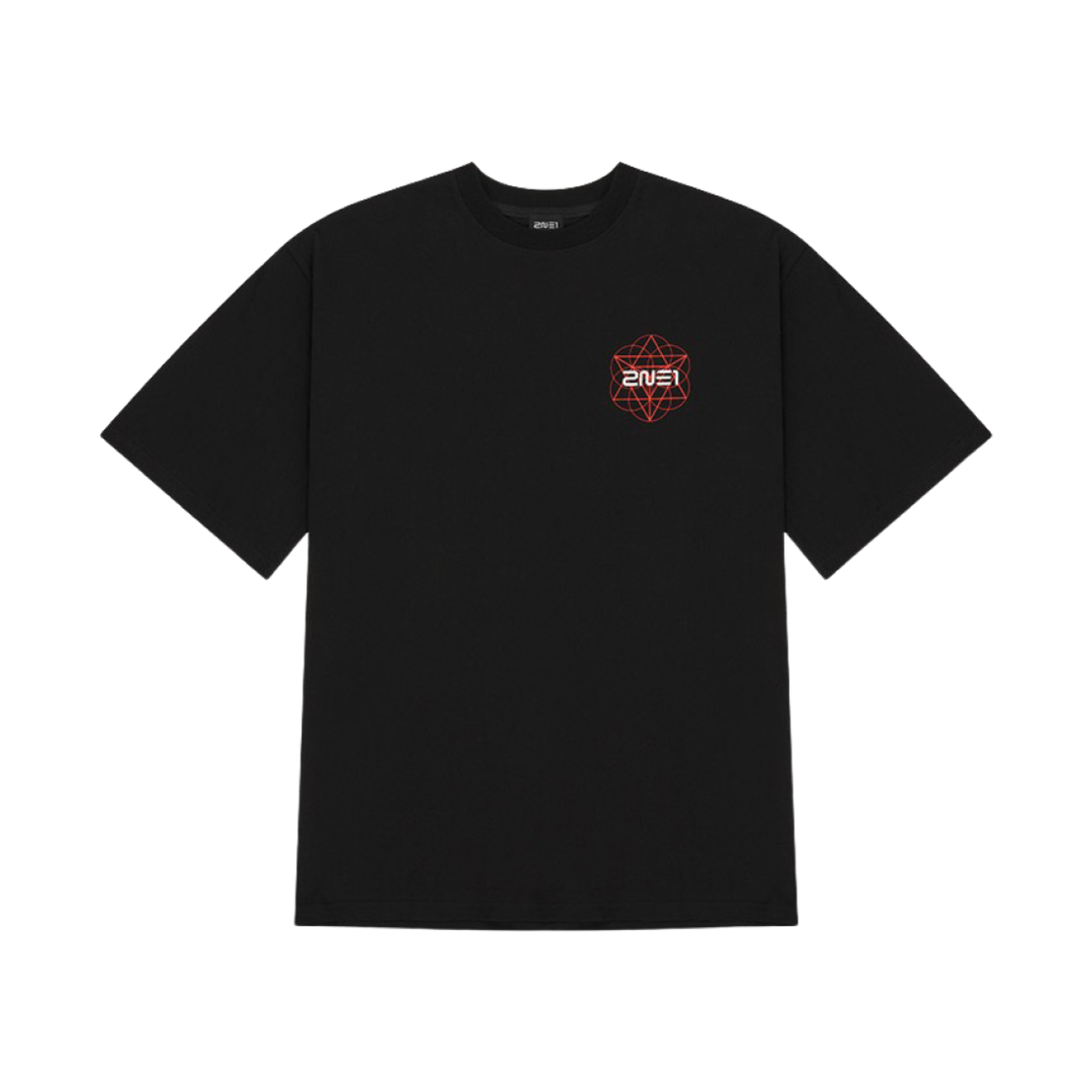 투애니원 로고 티셔츠 블랙(2NE1 Logo T-Shirt Black) - 1