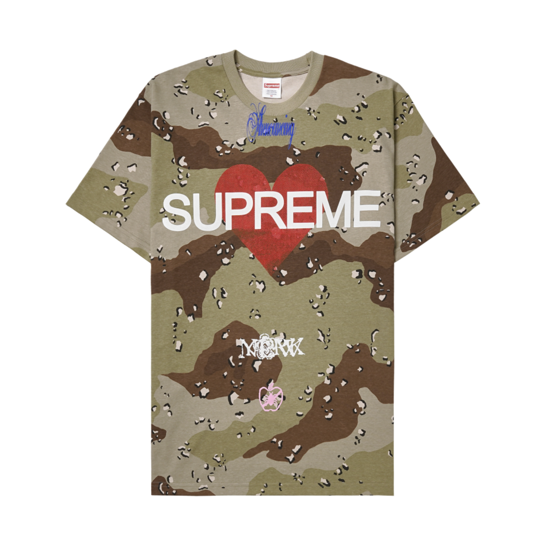 슈프림 어나운싱 티셔츠 초콜릿 칩 카모 - 25SS(Supreme Announcing T-Shirt Chocolate Chip Camo - 25SS)