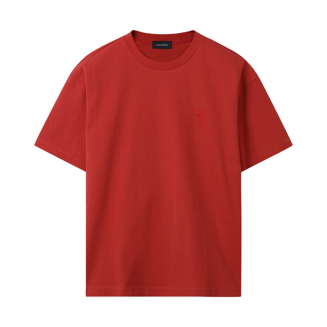 CWTAM25424REX Customellow Electric Earth Graphic T Shirt Red