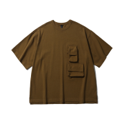 [SS25] moif Magazine Pocket H/S Tee Coyote Tan