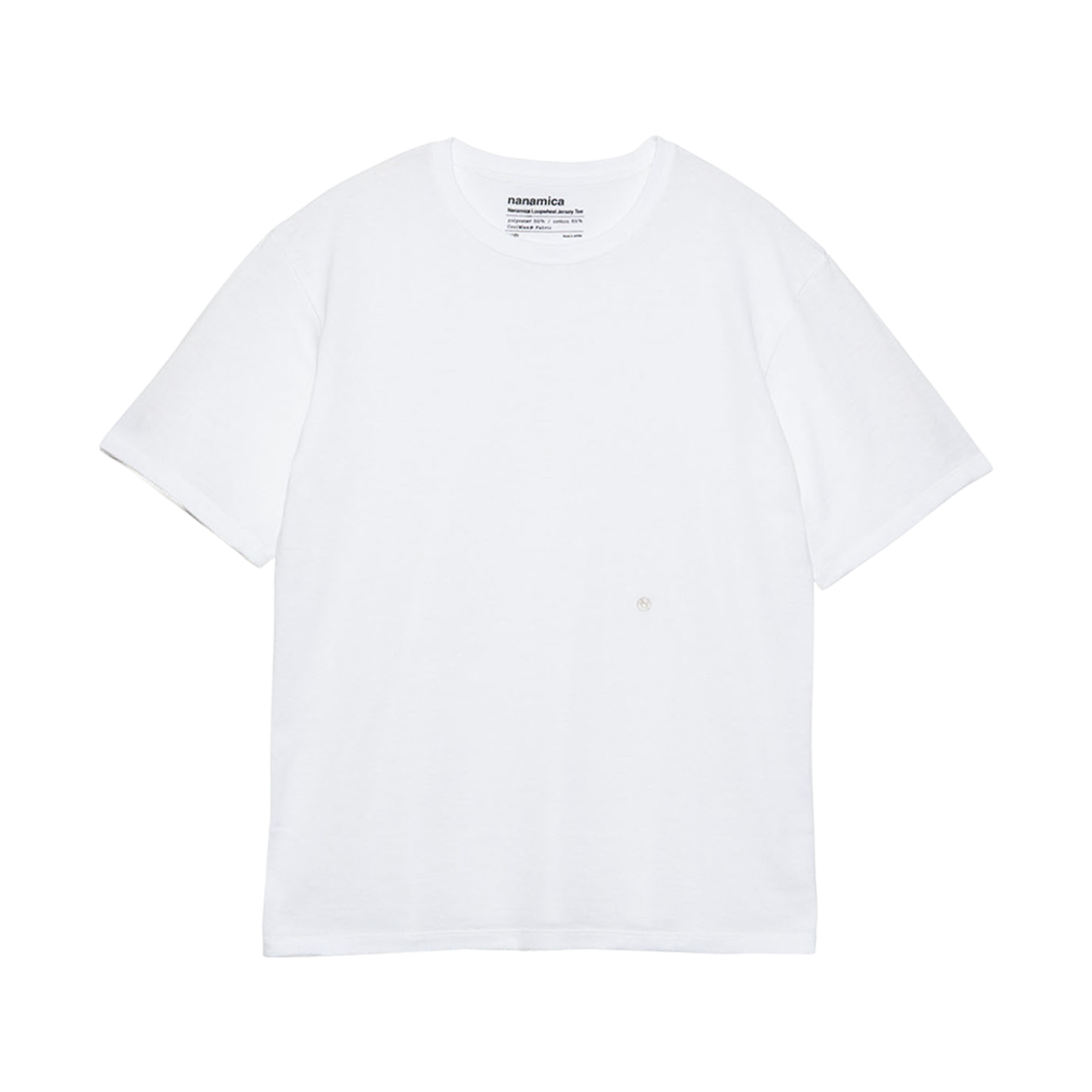 S25SI115 Nanamica Loopwheel Coolmax Jersey T-Shirt White