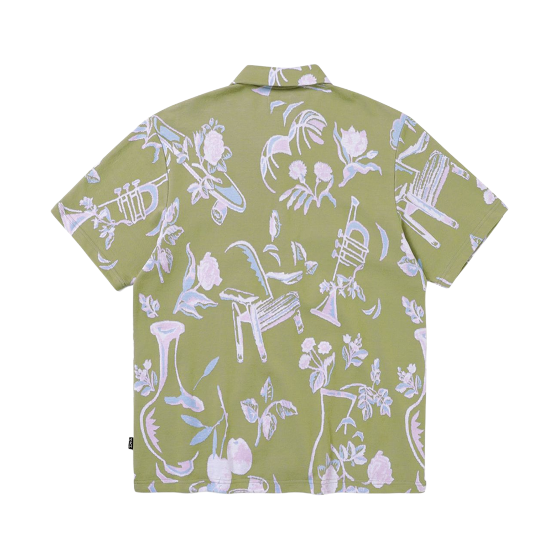 디스이즈네버댓 오브젝트 자카드 버튼 업 탑 그린(Thisisneverthat Object Jacquard Button Up Top Green) - 2
