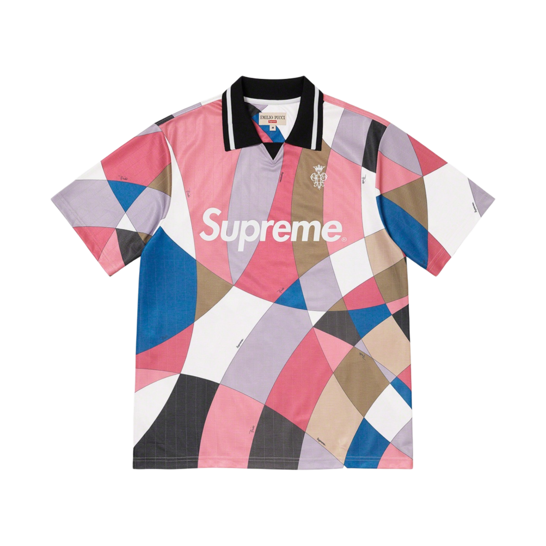 슈프림 x 에밀리오 푸치 사커 저지 더스티 핑크 - 21SS