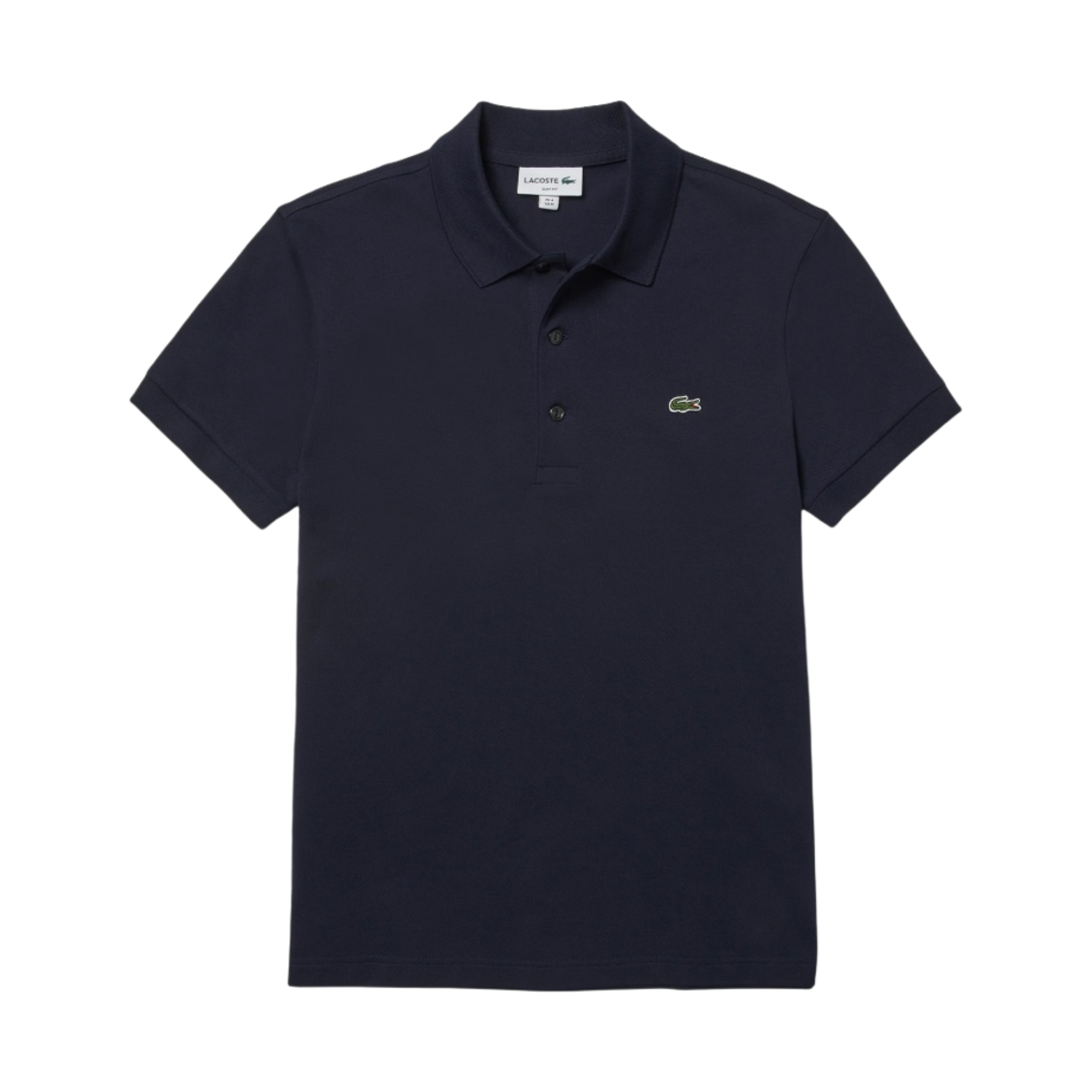 라코스테 슬림핏 스트레치 코튼 폴로 셔츠 네이비(Lacoste Slim Fit Stretch Cotton Polo Shirt Navy) - 1