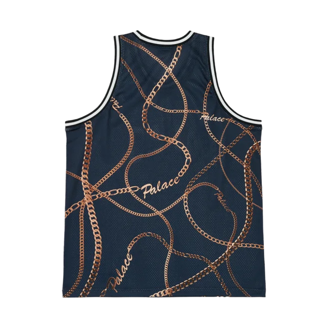 팔라스 체인 베스킷볼 베스트 네이비 - 23FW | Palace | KREAM