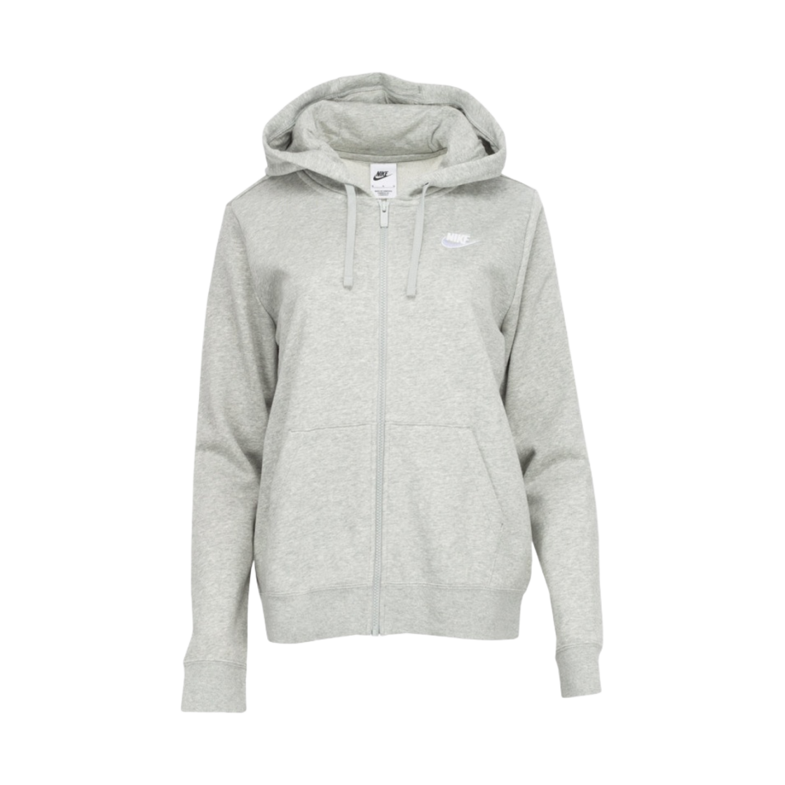 (W) 나이키 NSW 클럽 플리스 풀 집 후드 다크 그레이 헤더 - US/EU((W) Nike NSW Club Fleecec Full Zip Hoodie Dark Grey Heather - US/EU) - 1