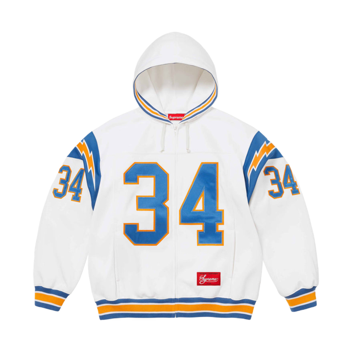 Supreme Football Zip Up Hooded 白
