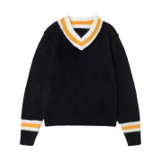 Stussy Mohair Tennis Sweater Charcoal