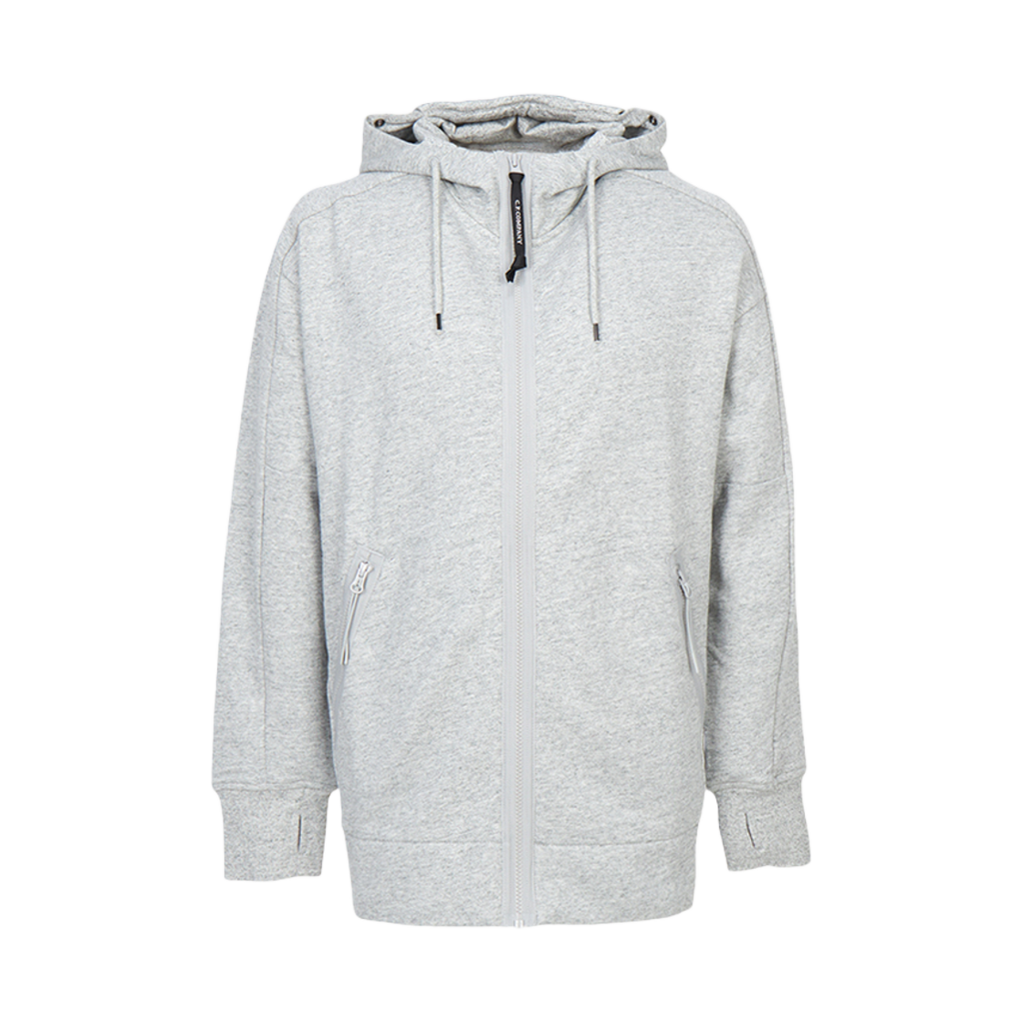 C.P. 컴퍼니 플리스 후드 집업 그레이 - 25SS(C.P. Company Fleece Hood Zip Up Gray - 25SS)
