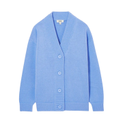 (W) COS Cocooning Wool V-Neck Cardigan Light Blue