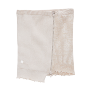 (W) Matin Kim Damage Knit Zip Up Tube Top Beige