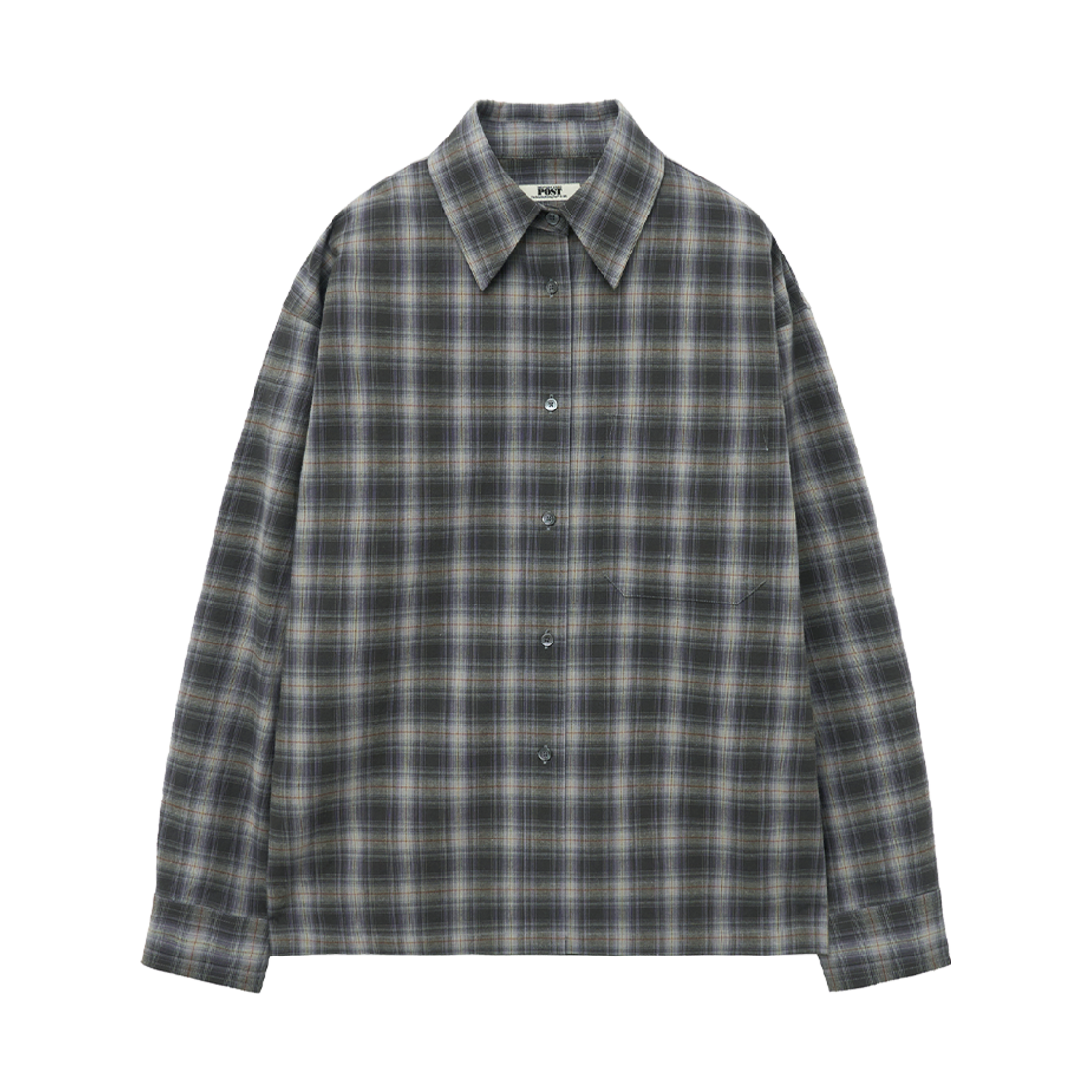 SFS1SH201AGR The Saturday Evening Post Vintage Check Shirts_Gray