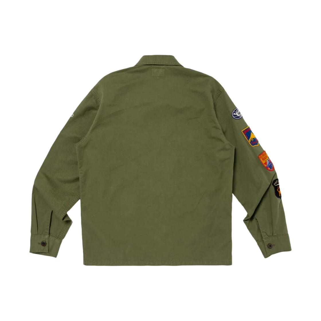 휴먼 메이드 패치드 밀리터리 셔츠 올리브 드랩(Human Made Patched Military Shirt Olive Drab) - 2