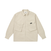 Palace Cord PDU Overshirt Concrete Grey - 24FW
