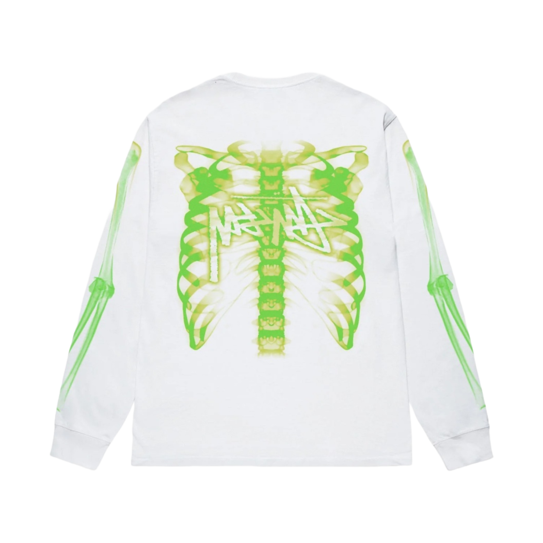 1994948 Stussy Rib Cage LS T-Shirt White - #2