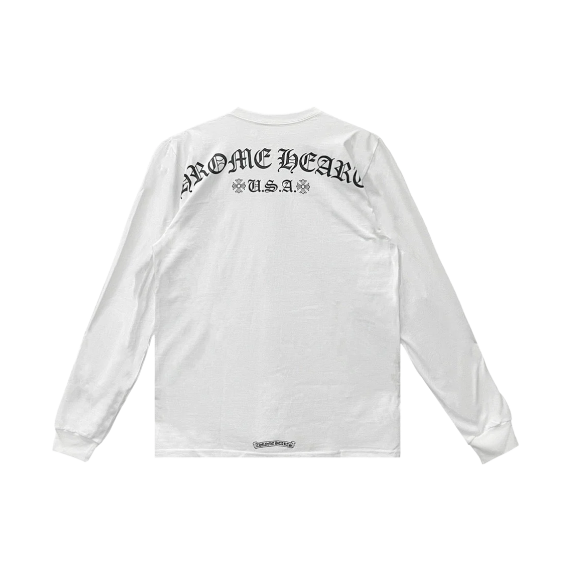 - Chrome Hearts USA Script Long Sleeve T-Shirt White