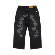 Vandy The Pink x Pokemon Leather Patch Silhouette Denim Black