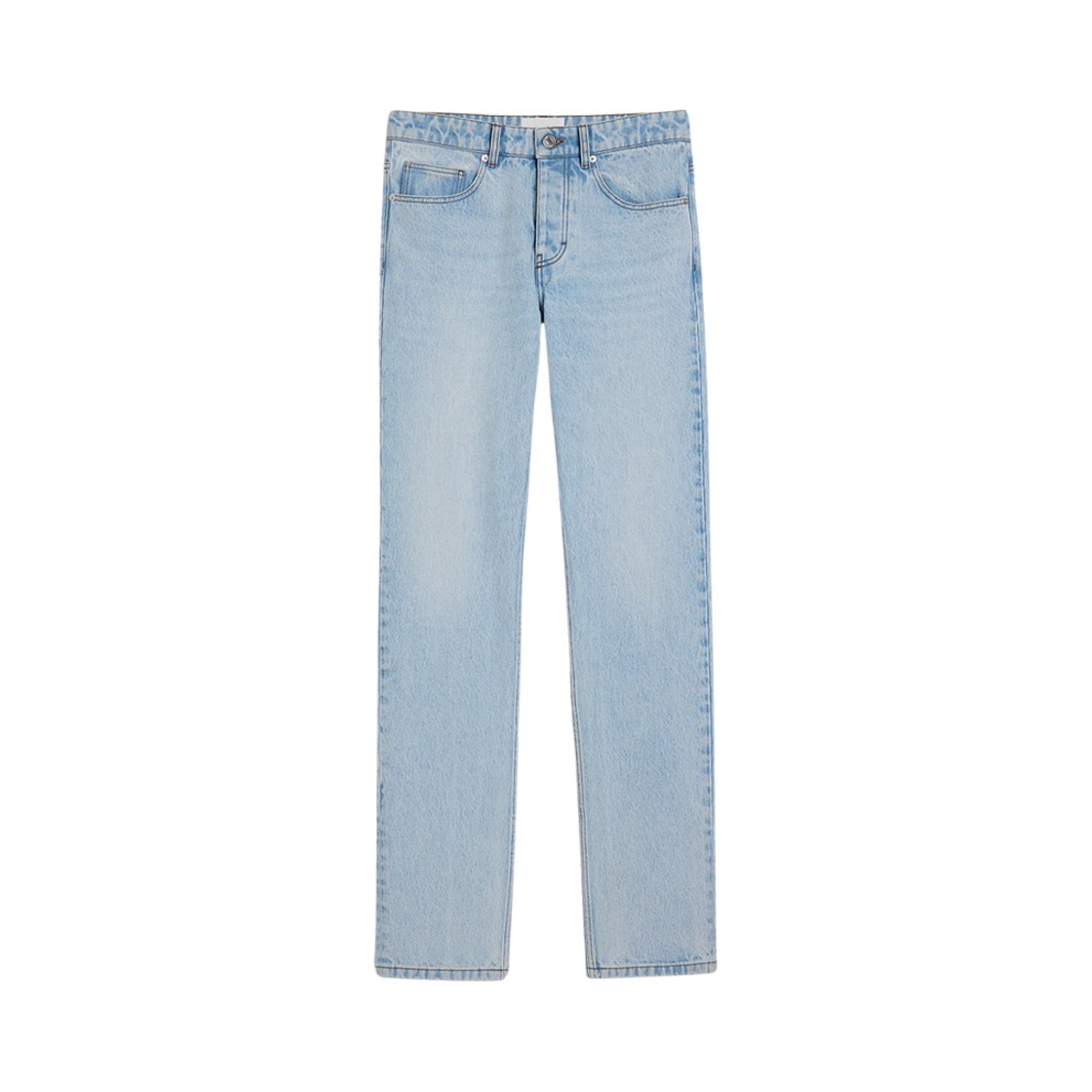 HTR001-DE0027-448 AMI Classic Fit Denim Pants Bleached Blue